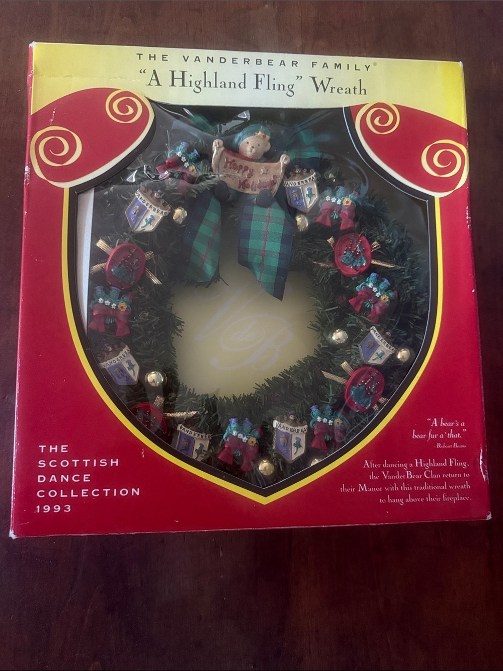 Vanderbear A Highland Fling Wreath